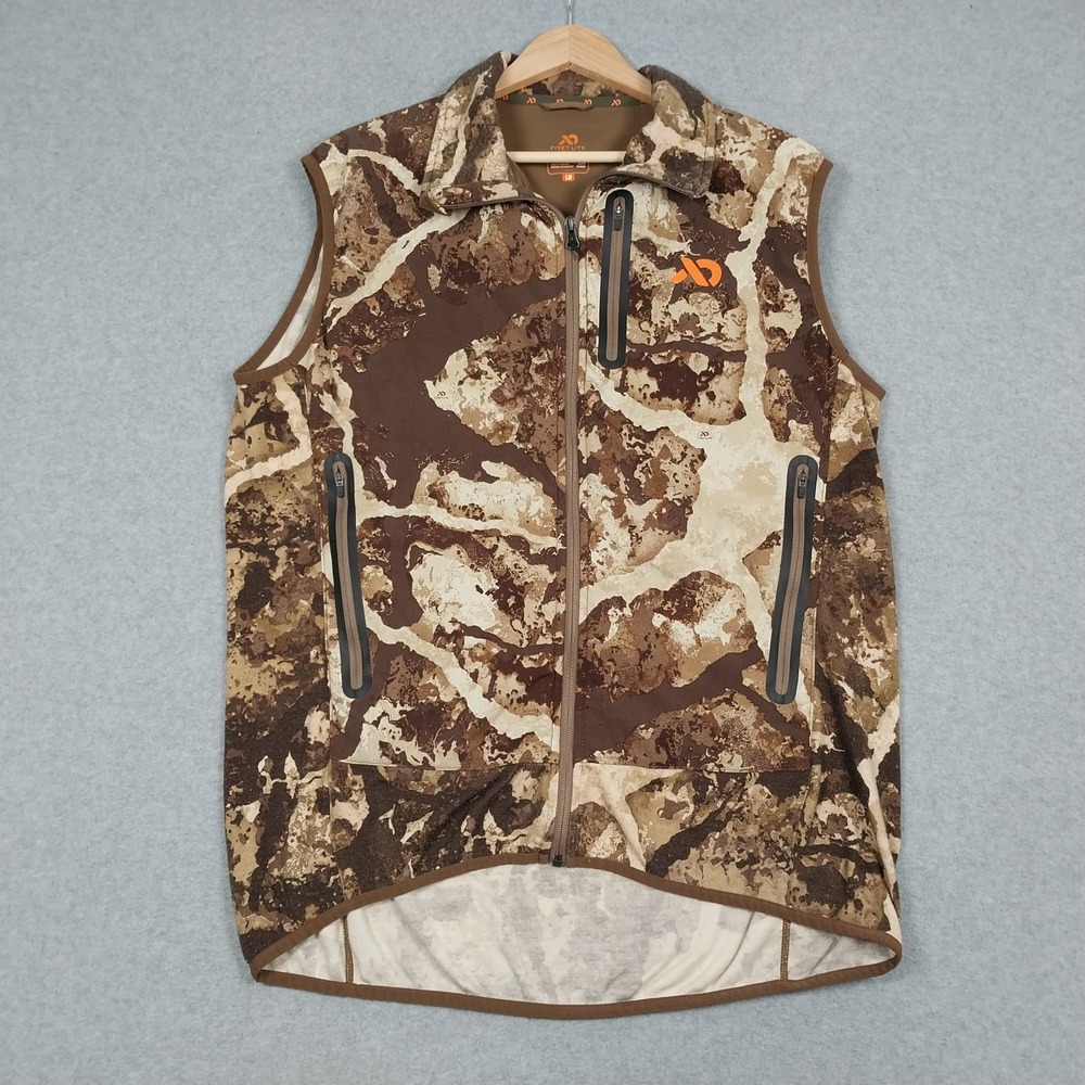 First Lite Sawtooth Hybrid Vest Large Cipher Camoflauge Hunting Outdoors Wool